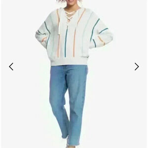 NWT ROXY Bay Of Rainbows Hoodie for Women Sz M